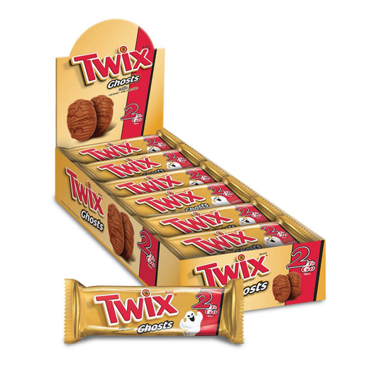 Twix Candy Caramel Ghost Halloween; 2.12 Ounces; 24 Per Box; 4 Per Case