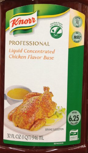 Knorr Gluten Free; Professional; Liquid; Concentrated Chicken Flavor; 32 Fluid Ounces; 4 Per Case - High Mart Wholesale