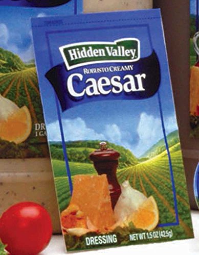 Hidden Valley Robusto Creamy Caesar Pouch Dressing Single Serve; 1.5 Ounce; 84 Per Case