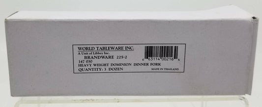 World Tableware Dominion Heavy Weight Dinner Fork 7 1/8"; 36 Each - High Mart Wholesale
