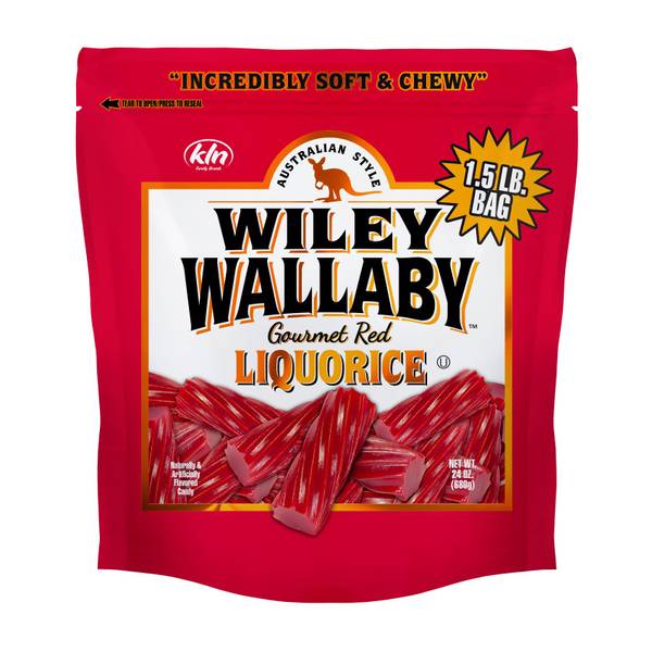 Wiley Wallaby Licorice Red 10; 24 Ounces; 10 Per Case