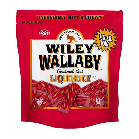 Wiley Wallaby Licorice Red 10; 24 Ounces; 10 Per Case