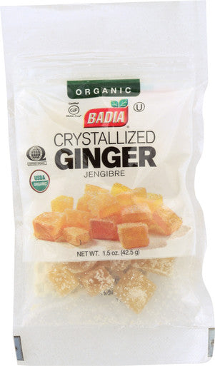 Badia Crystallized Ginger; 1.5 Ounce; 12 Per Box; 48 Per Case