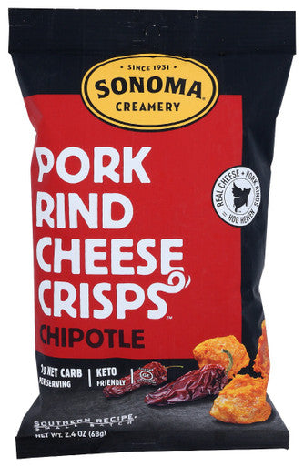 Sonoma Creamery Crisps Chipotle Pork Rind Crisp; 1 Count; 6 Per Case