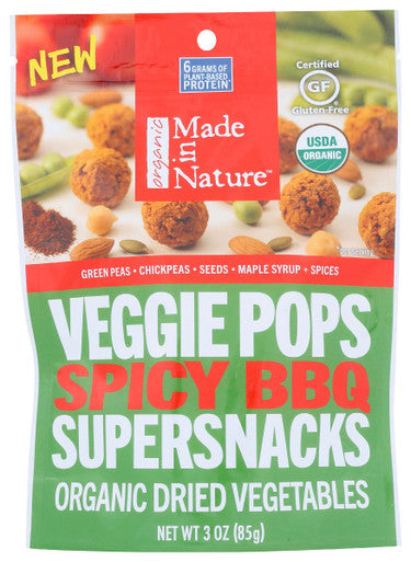 Made In Nature Spicy Bbq Veggie Pops; 3 Ounces; 6 Per Case - High Mart Wholesale