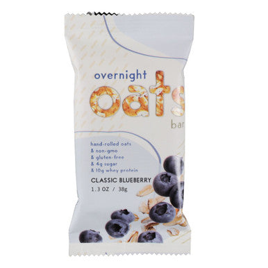 Detour Overnight Oats Blueberry Bar; 1 Each; 9 Per Box; 6 Per Case - High Mart Wholesale