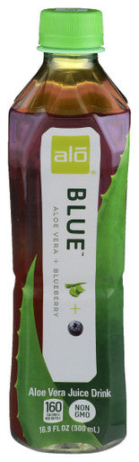 Alo Drink Blue Aloe Vera Plus Blueberry; 16.9 Ounces; 12 Per Case - High Mart Wholesale