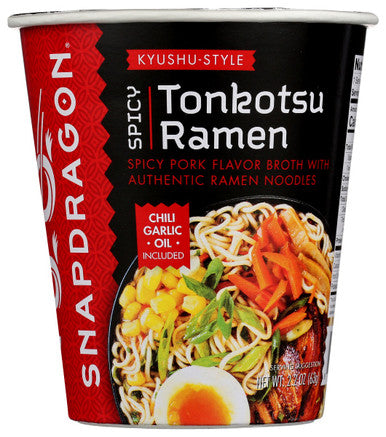 Snapdragon Spicy Tonkotsu Ramen Cup; 2.1 Ounce; 6 Per Case - High Mart Wholesale