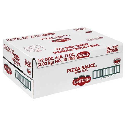 Bell 'Orto Sauce Pizza W/Basil; 107 Ounce; 6 Per Case