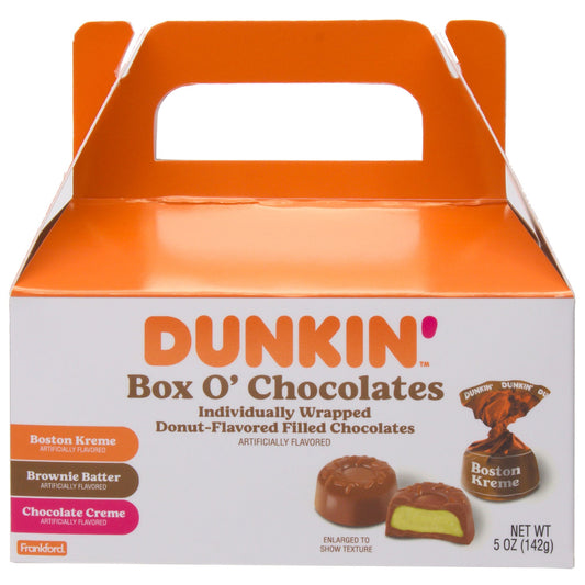 Frankford Candy Candy Dunkin' Box O' Chocolates; 5 Ounces; 6 Per Case - High Mart Wholesale