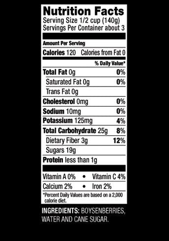 Oregon Fruit Product Boysenberry; 15 Ounces; 8 Per Case - High Mart Wholesale