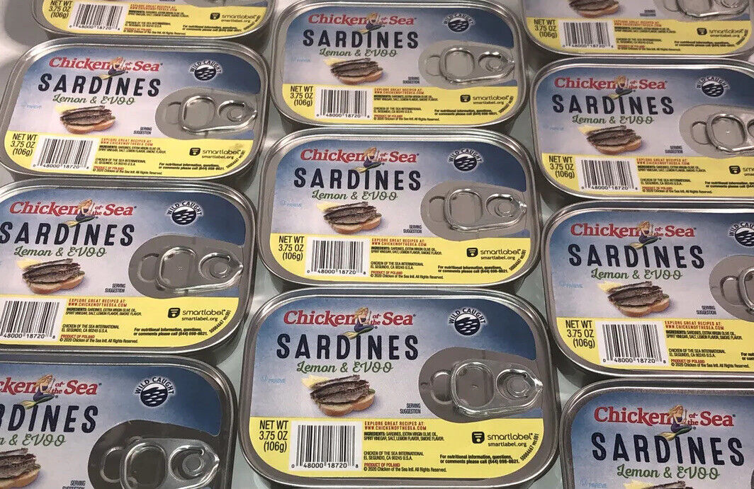 Chicken Of The Sea Sardines In Lemon Extra Virgin Olive Oil; 3.75 Ounces; 18 Per Case - High Mart Wholesale