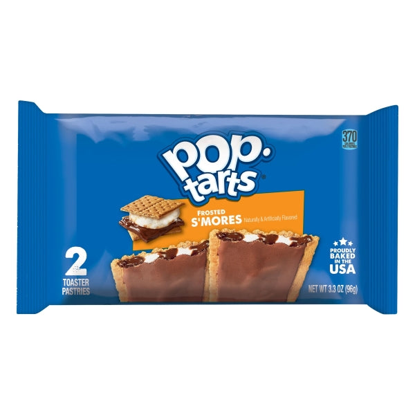 Kellogg Pop-Tarts Frosted Open & Fold Display S'mores Pastry; 3.3 Ounces; 6 Per Box; 12 Per Case