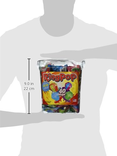 Bazooka Ring Pop Jar Pallet; 40 Count; 1 Per Box; 150 Per Case