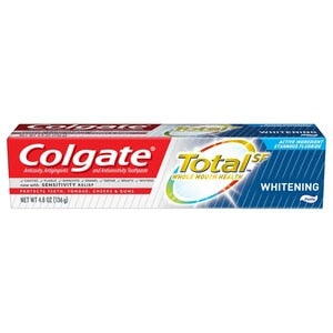 Colgate Total Whitening Toothpaste; 5.1 Ounces; 6 Per Box; 4 Per Case