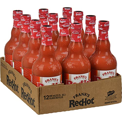 Frank's Redhot Original Cayenne Pepper Hot Sauce Bottle; 23 Fluid Ounce; 12 Per Case - High Mart Wholesale