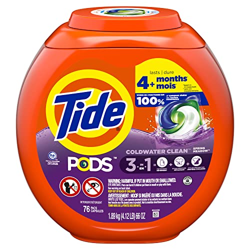 Tide Laundry Detergent Liquid Pod Spring Meadow; 66 Ounce; 4 Per Case