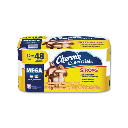 Charmin Essentials Strong Toilet Tissue Dry Unscented; 558 Square Foot; 1 Per Case