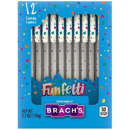 Brach's Funfetti Candy Canes; 5.3 Ounces; 12 Per Case - High Mart Wholesale