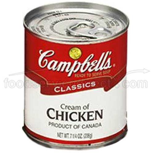 Campbell's Classic Cream Of Chicken Shelf Stable Soup; 7.25 Ounces; 24 Per Case - High Mart Wholesale