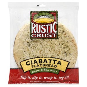 Rustic Crust Ciabatta Flatbread Pizza Crust; 1 Each; 6 Per Case - High Mart Wholesale