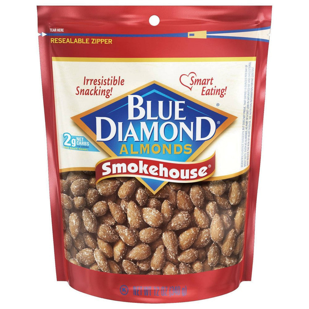 Blue Diamond Almonds Almonds Smokehouse 12Oz; 12 Ounces; 6 Per Case - High Mart Wholesale