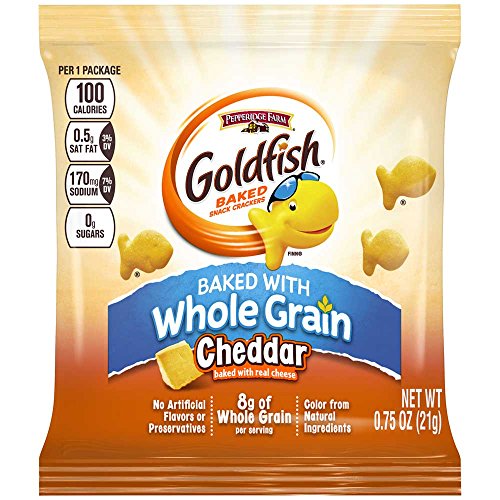 Pepperidge Farms Goldfish Cheddar Whole Grain Crackers; 0.75 Ounces; 300 Per Case
