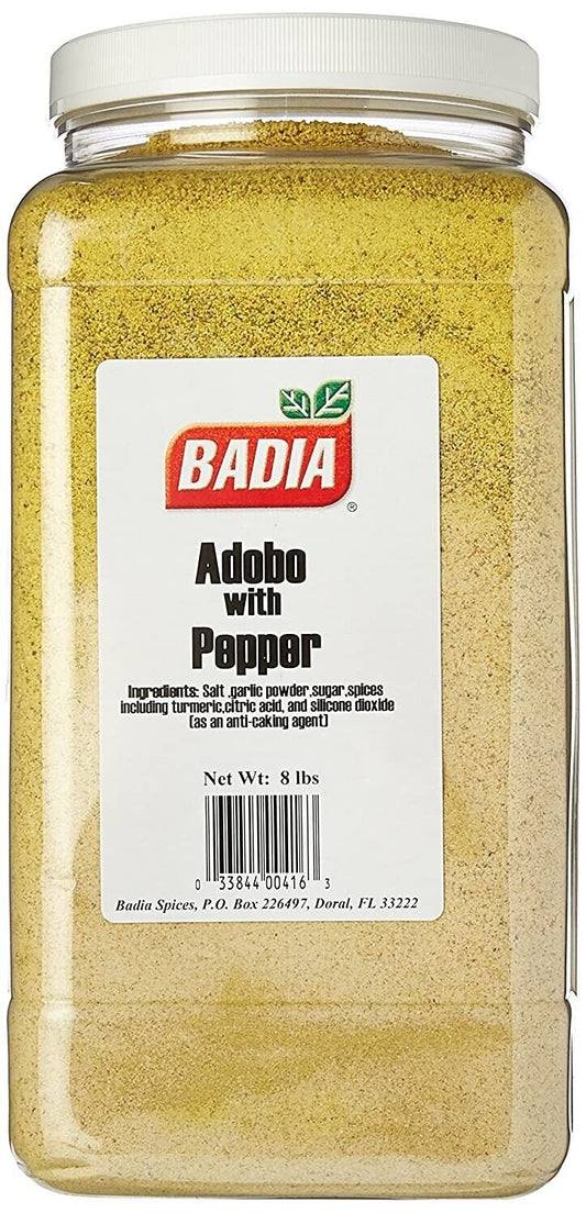 Badia Adobo With Fine Granulated Pepper; 8 Pounds; 4 Per Case