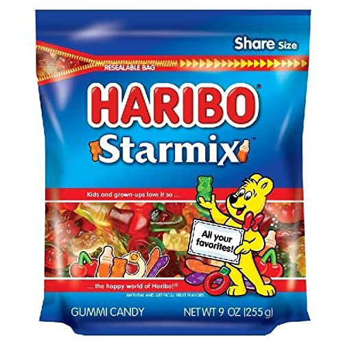 Haribo Starmix Stand Up Resealable Bag; 9 Ounce; 8 Per Case - High Mart Wholesale