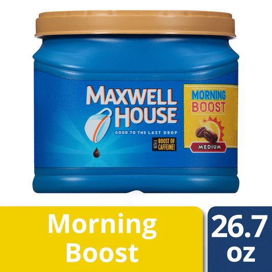 Maxwell House Ground Coffee Morning Boost; 1.668 Pound; 6 Per Case - High Mart Wholesale