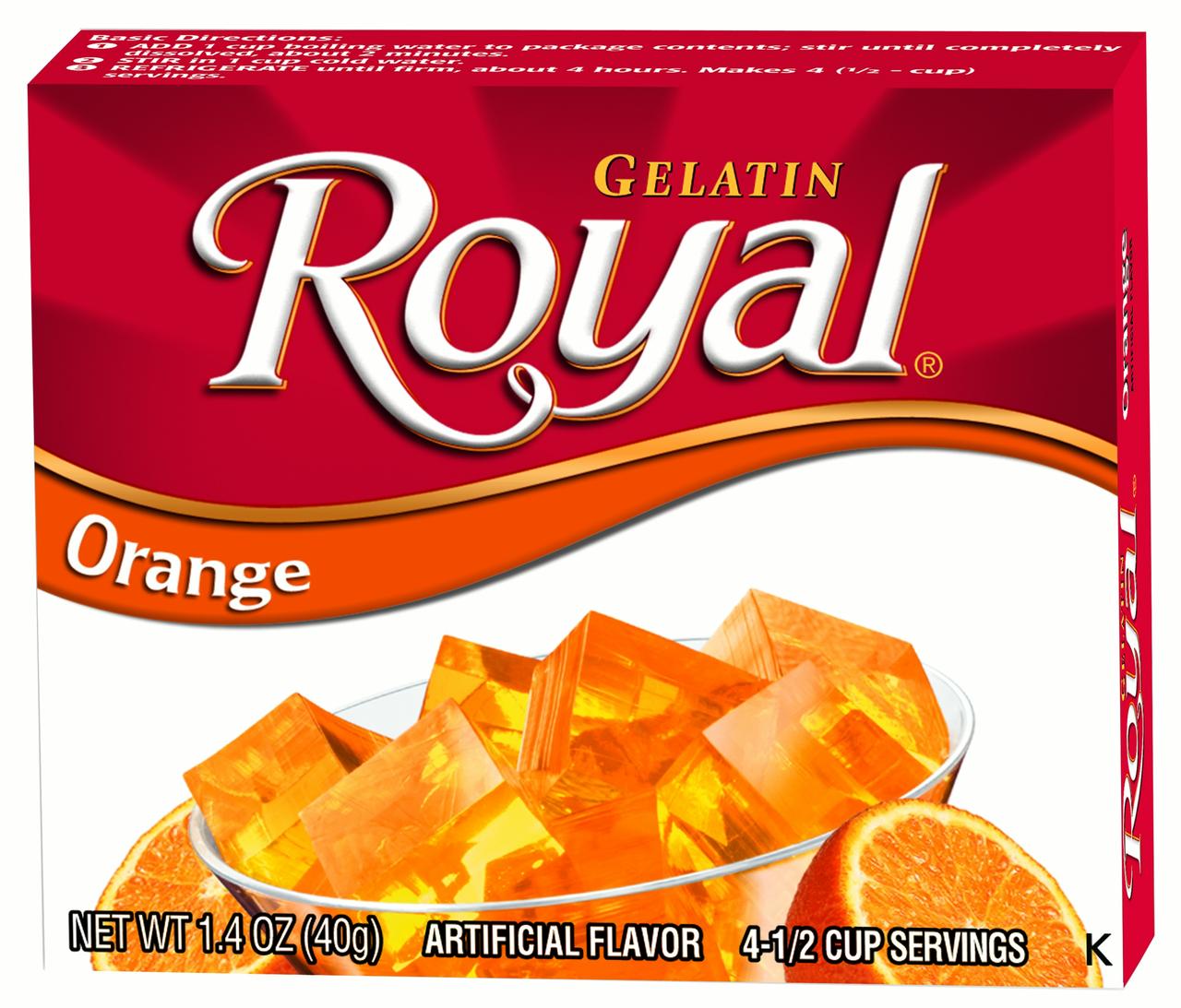 Royal Orange Gelatin; 1.41 Ounce; 12 Per Case - High Mart Wholesale