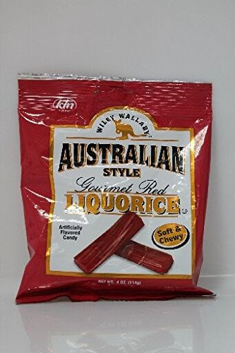 Wiley Wallaby Classic Black Licorice; 4 Ounce; 12 Per Case