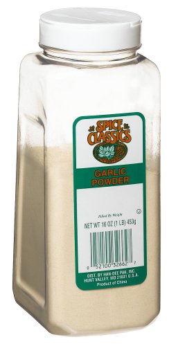 Spice Classics Garlic Powder; 1 Pounds; 6 Per Case - High Mart Wholesale