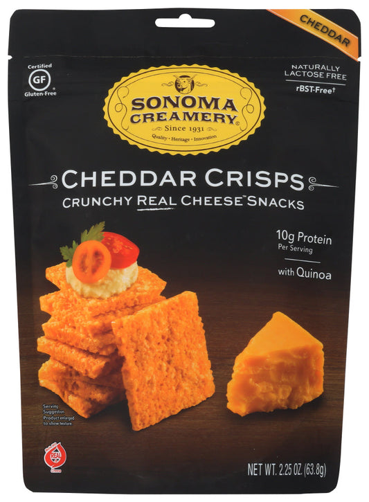 Sonoma Creamery Crisps Crisps Cheddar 12 2.25Oz; 2.25 Ounces; 12 Per Case