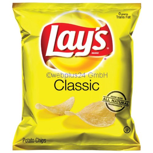 Lay's Regular  Potato Chips; 1 Ounce; 104 Per Case