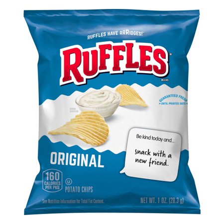 Ruffles Regular Bulk Potato Chips; 1 Ounce; 104 Per Case