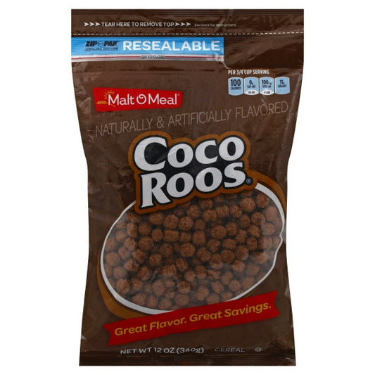 Malt O Meal Coco Roos Cereal; 12 Ounces; 12 Per Case - High Mart Wholesale