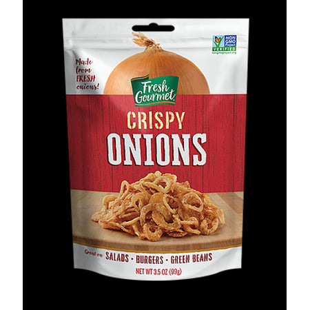 Fresh Gourmet Lightly Salted Crispy Onions; 3.5 Ounce; 12 Per Case - High Mart Wholesale