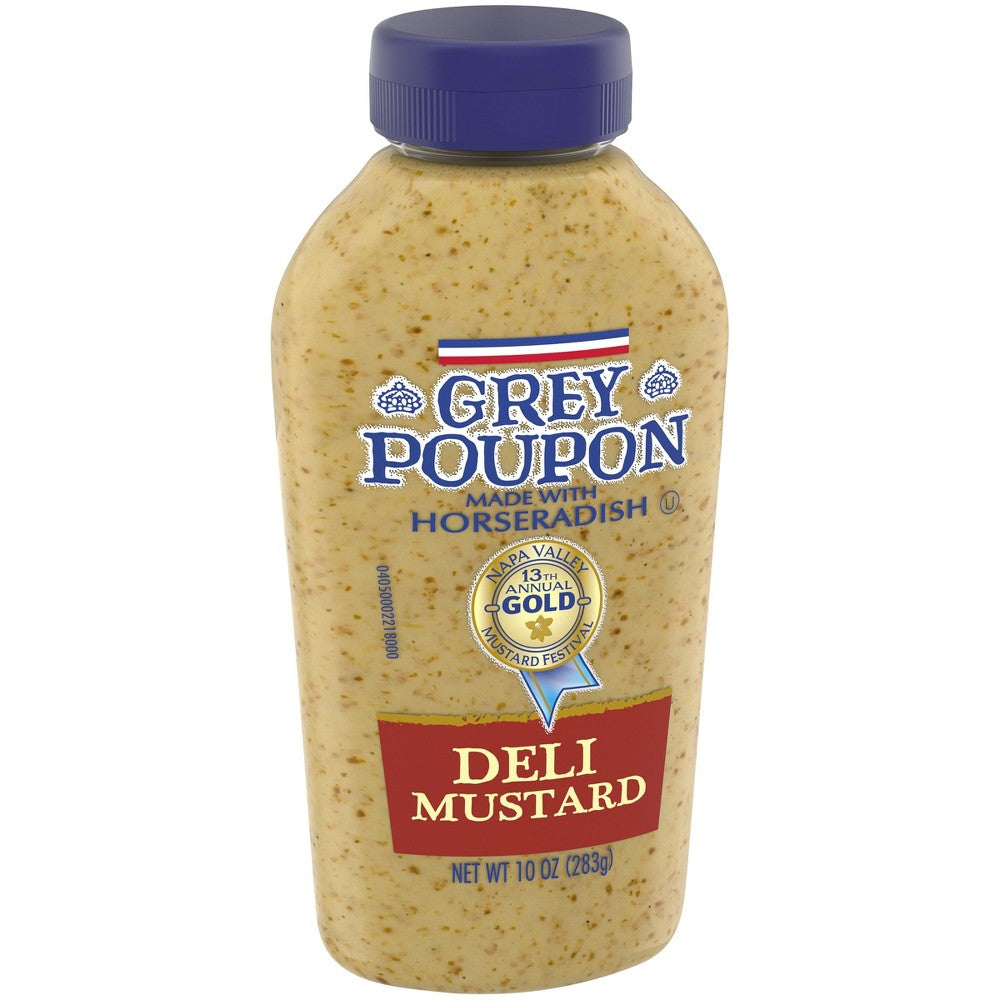 Grey Poupon Dijon Mustard Bottle; 10 Ounce; 12 Per Case - High Mart Wholesale