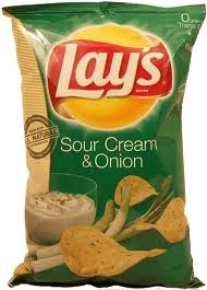 Lay's Sour Cream & Onion  Potato Chips; 1.5 Ounce; 64 Per Case