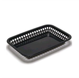 Tablecraft Mas Grande Black Basket; 36 Each; 1 Per Case - High Mart Wholesale
