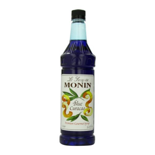 Monin Blue Curacao Syrup; 1 Liter; 4 Per Case - High Mart Wholesale