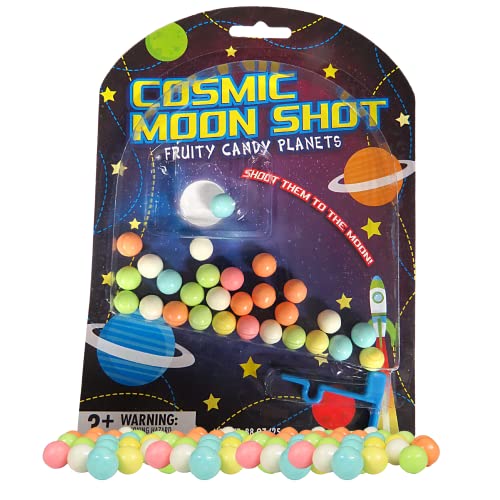 Cosmic Moon Shot Fruity Candy Planets Display Carton; 0.88 Ounces; 12 Per Box; 6 Per Case - High Mart Wholesale
