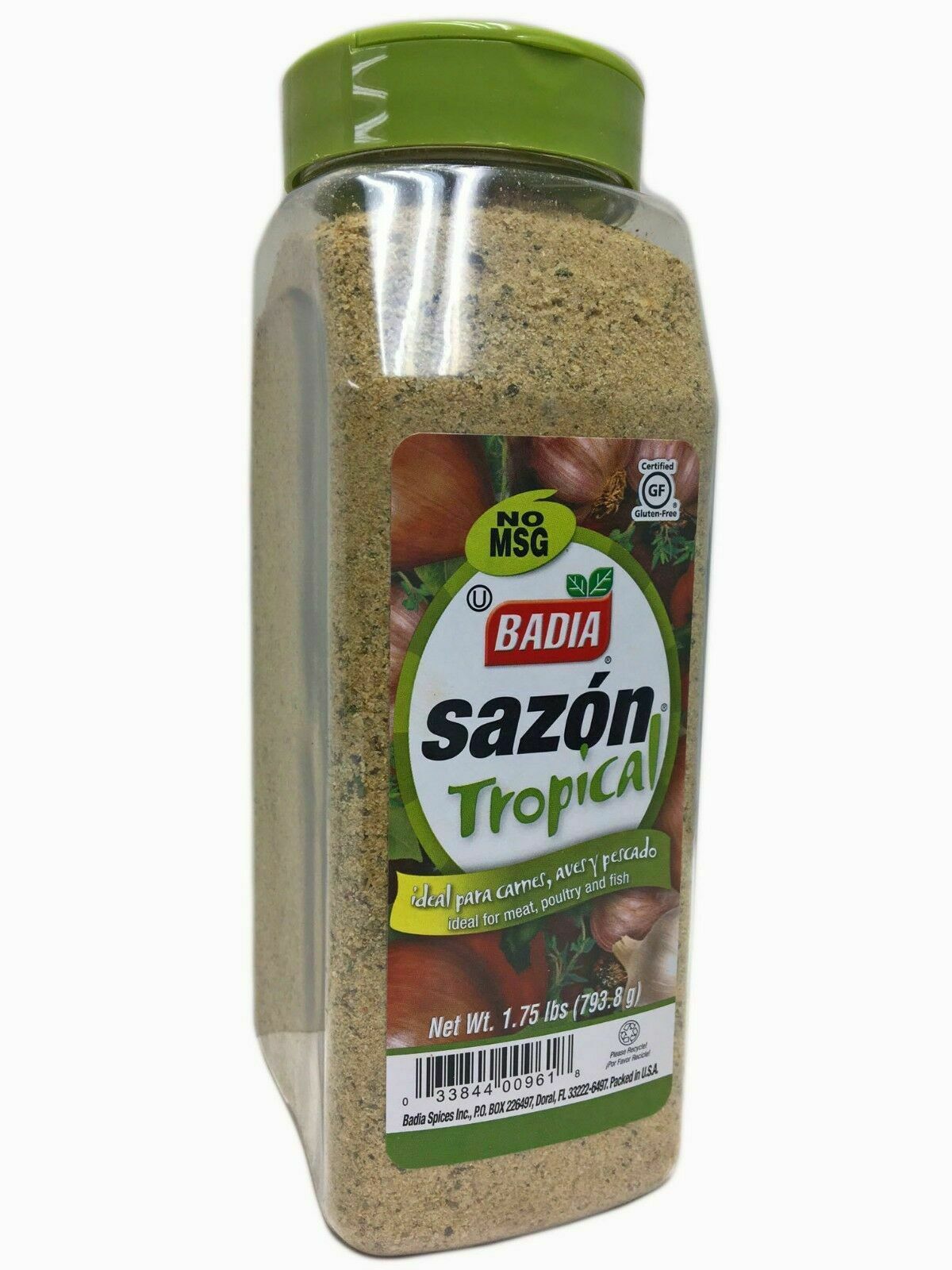 Badia Sazon Tropical Seasoning; 1.75 Pounds; 6 Per Case