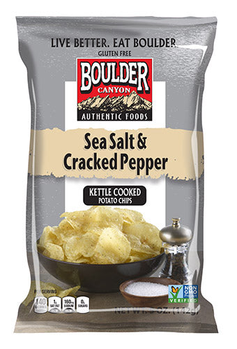 Boulder Canyon Sea Salt & Cracked Pepper; 2 Ounces; 8 Per Case - High Mart Wholesale