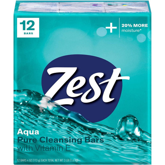 Zest Bath 12 Bar Aqua; 48 Ounces; 4 Per Case - High Mart Wholesale