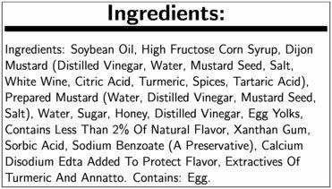 Hidden Valley Golden Honey Mustard Single Serve; 1.5 Ounce; 84 Per Case