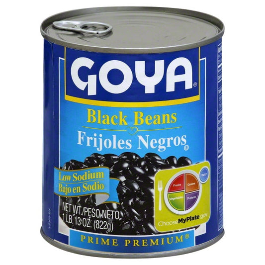 Goya Low Sodium Black Beans; 29 Ounces; 12 Per Case