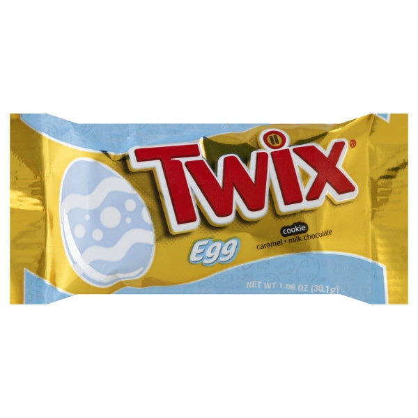 Twix Candy Caramel Easter Egg; 1.06 Ounces; 6 Per Box; 24 Per Case