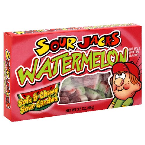Sour Jacks Watermelon Sour Candy; 3.5 Ounce; 12 Per Case